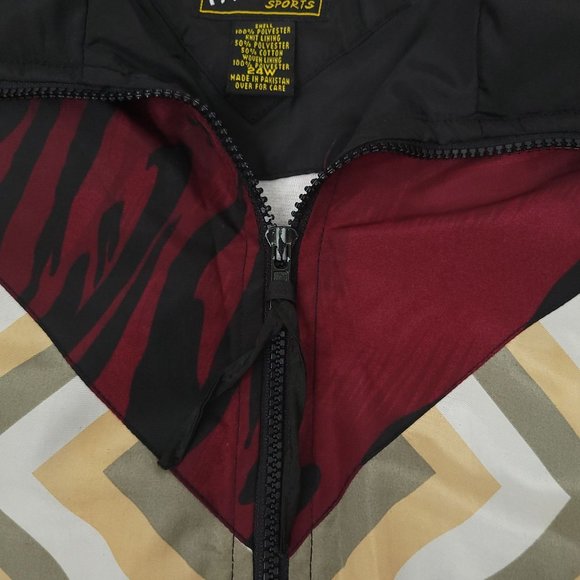 Vintage Argee Sports Windbreaker Womens Size 24W Track Jacket Zip Up Lined - Picture 9 of 13